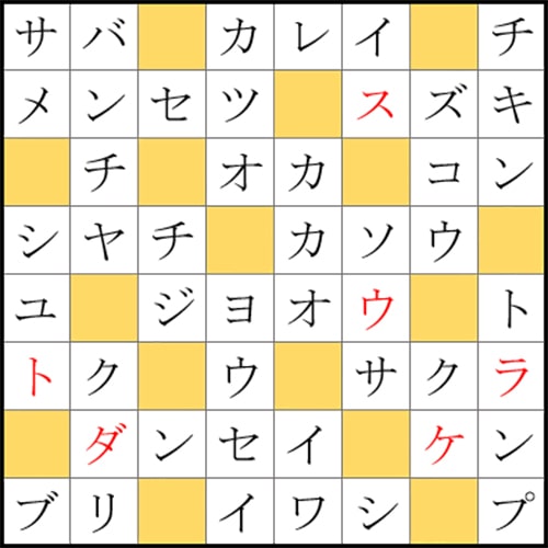 クロスワードde懸賞 No 935の答え 魚へんの漢字のクロス クロスワードde懸賞生活 答え全部教えます