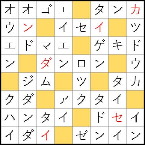 クロスワードde懸賞 No 1723の答え 叫びたい クロス クロスワードde懸賞生活 答え全部教えます