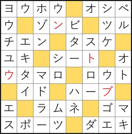 クロスワードde懸賞 No.2781　答え