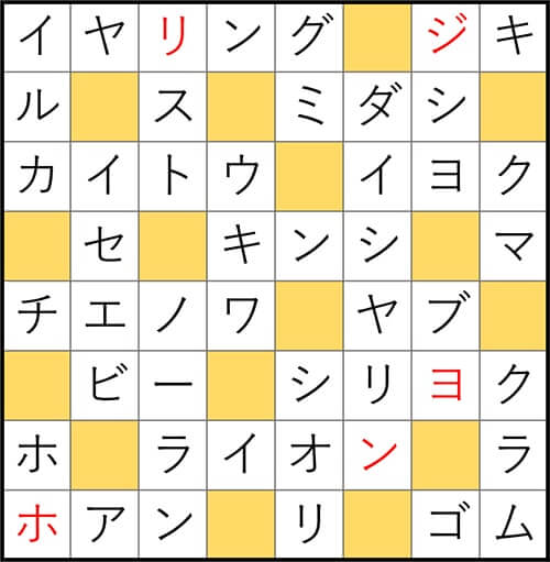 クロスワードde懸賞 No.2878 答え
